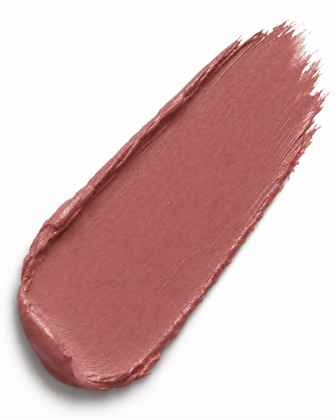 ANIÉ Film Buff cream lipstick swatch in medium rosy brown nude on white